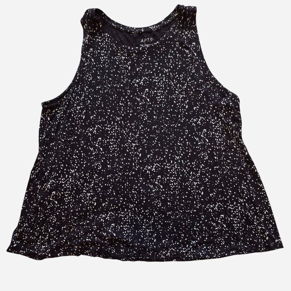 Apt-9 Women's Black and White tank top